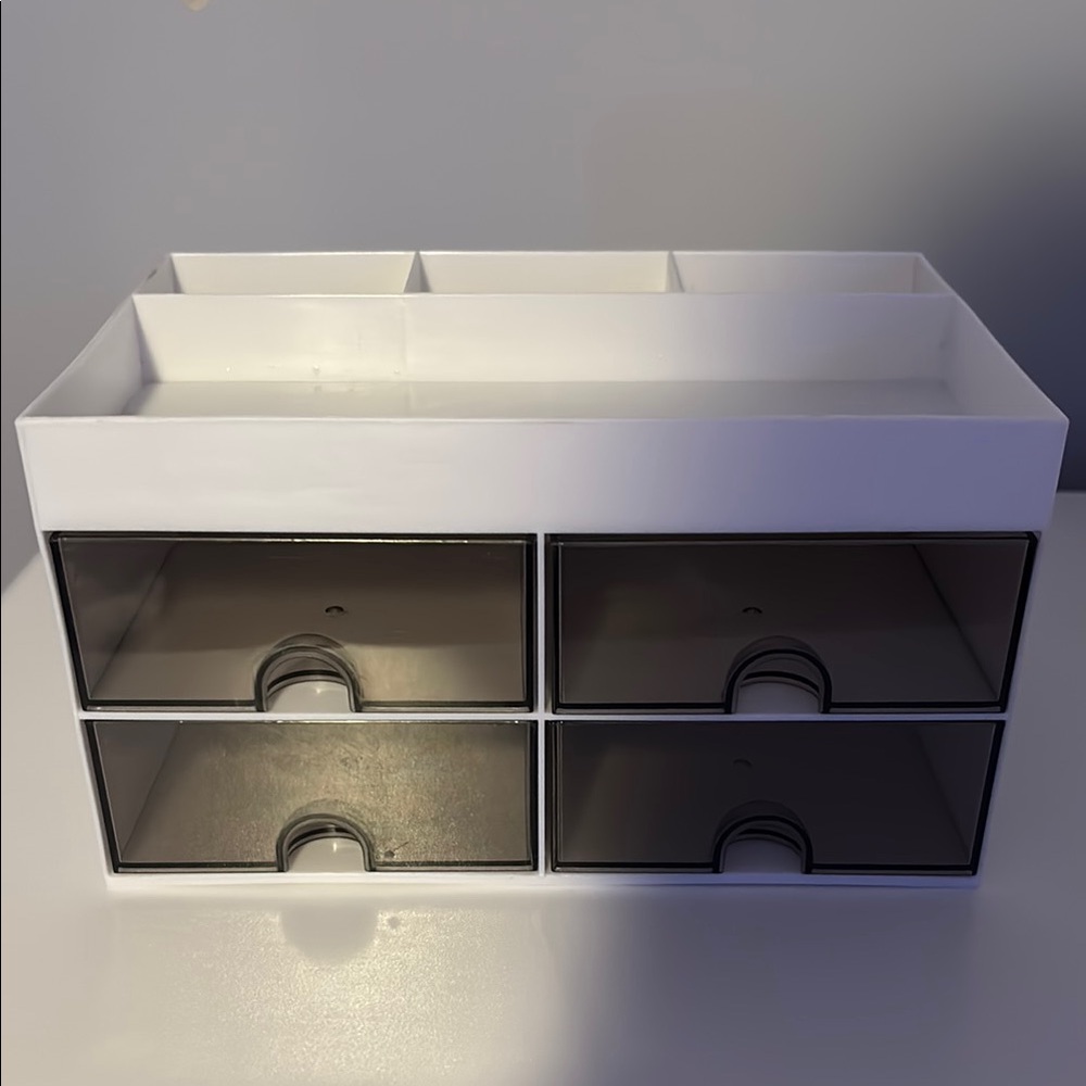 White and Black Storage Organizer